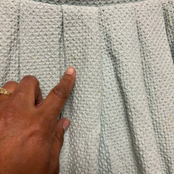 Torrid Skirt Plus Size 18 Seersucker Beachy Pleated Swing Heavyweight Feminine - Picture 4 of 10